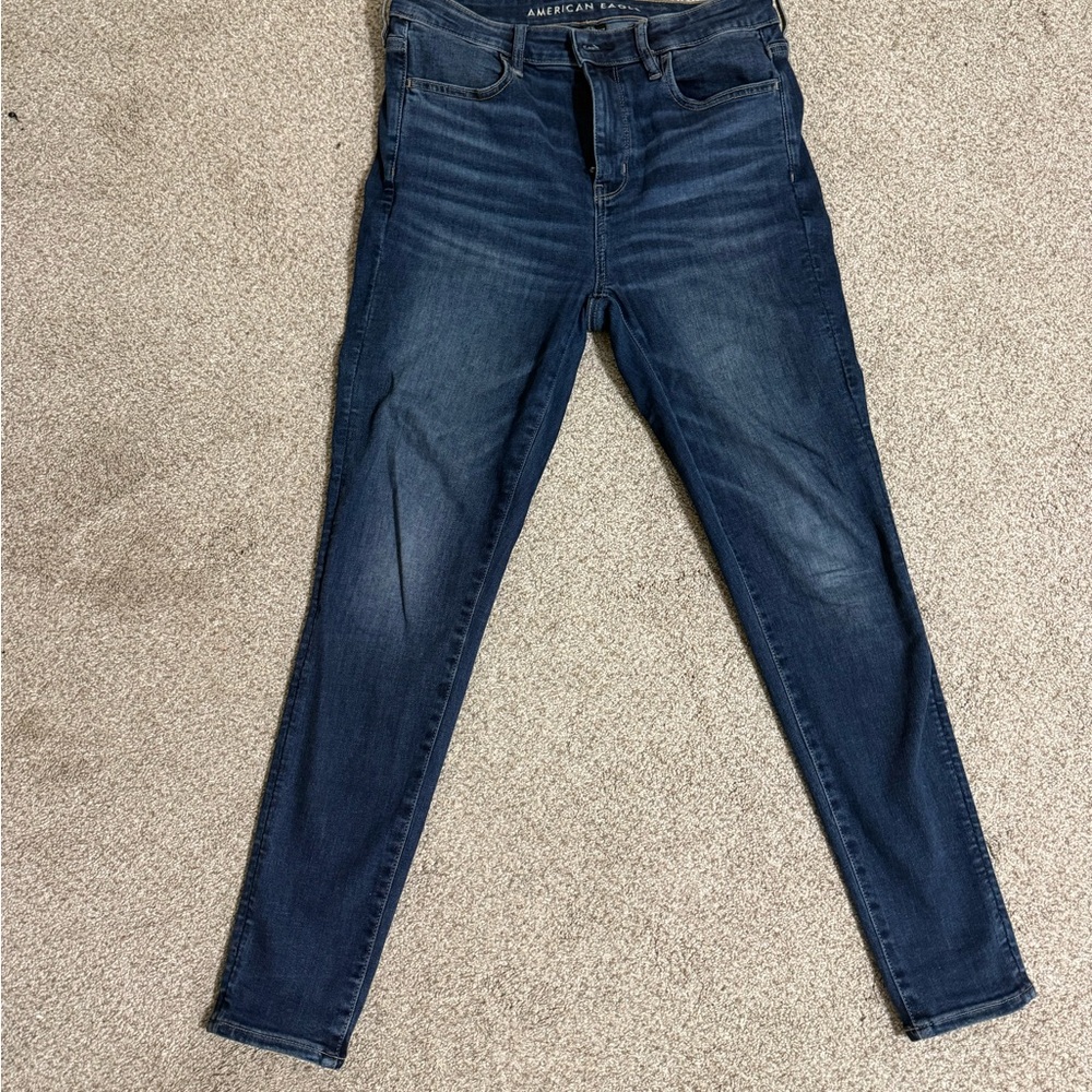 American Eagle Outfitters Women's Deep Indigo Skinny Jeans